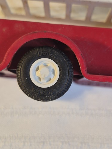 1970s Tonka Metal Red Fire Truck Ladder Trailer Only 8" Vintage - Picture 5 of 10