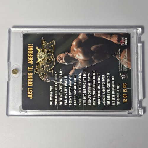 Tarjeta de recuerdos Rock WWF WWE campeón del pueblo estuche rígido para conservación de colección - Imagen 7 de 8