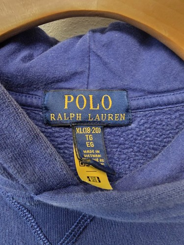 Polo Ralph Lauren Hoodie Dunkelblau Jugend Extra 18/20 Large Kapuzenpullover Freizeit Preppy - Bild 4 von 5