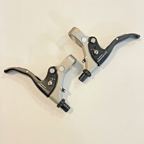 Shimano Deore LX Brake Levers BL-M571 Vintage MTB Gray Black - Picture 2 of 3