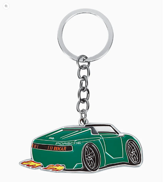 New L'Art de L'Automobile Porsche Keychain Japan 968 Tokyo Limited