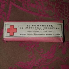 Militaria WW2 12 Pack Tablet Di Mussola Idrofila New