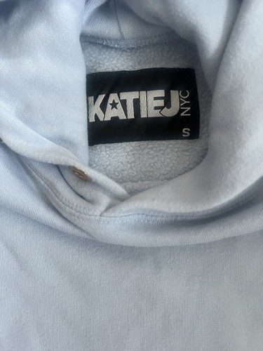 Katie J NYC Tween Girls Baby Blue Pullover Hoodie Sweatshirt S(7-8) - Picture 2 of 5