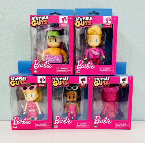 STUMBLE GUYS BARBIE 4,5" ACTIONFIGUREN KOMPLETT SET 5 LIMITED EDITION: NEU! - Bild 1 von 6