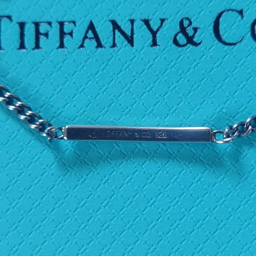 Nearly Tiffany Co. Bracelet ID Plate with Twist Baby Bag - Picture 2 of 6