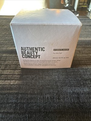 Authentic Beauty Concept Hydrate Mask 200ml / 6.7 oz   New  For Dry Hair   Vegan
