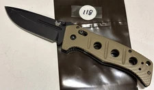 Benchmade Pocket Knife Adamas 275BKSN Black D2 Tan G10 Axis Lock Discontinued 1e
