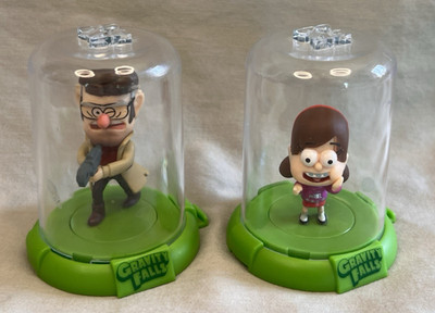 Gravity Falls Mini Figure Lot Disney Domez Mabel Pines & Agent Powers Stan