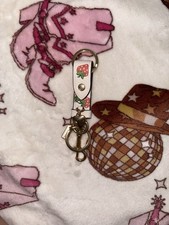 Coach Trigger Snap Bag Charm with Strawberry Print