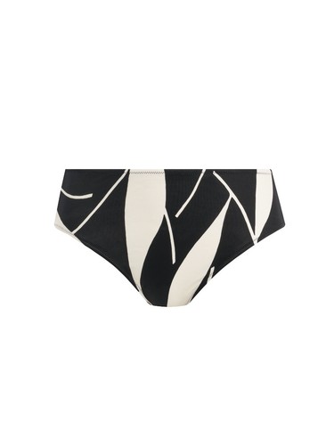 Fantasie Ile De Re Black Cream Bikini Brief Mid Rise Bikini Bottoms Swimwear - Picture 4 of 4
