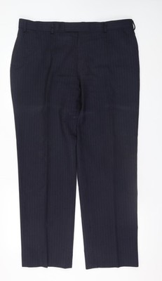 Anzughose Herren UK Größe 38 S Jaeger Regular Fit Blau Hose