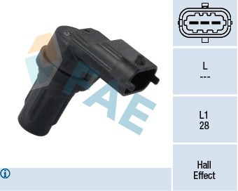 79338 CAMSHAFT POSITION SENSOR FAE FOR ABARTH 500 595 695,500C 595C 695C,PUNTO - Picture 2 of 5