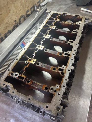 BMW N55 N55B30A 3.0 Engine Block + Crankshaft Carrier m235i m135i 335i 435i - Picture 14 of 15