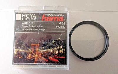 HOYA Star 6  Star Filter 6x Sternfilter Gitterfilter Cross Star 52mm