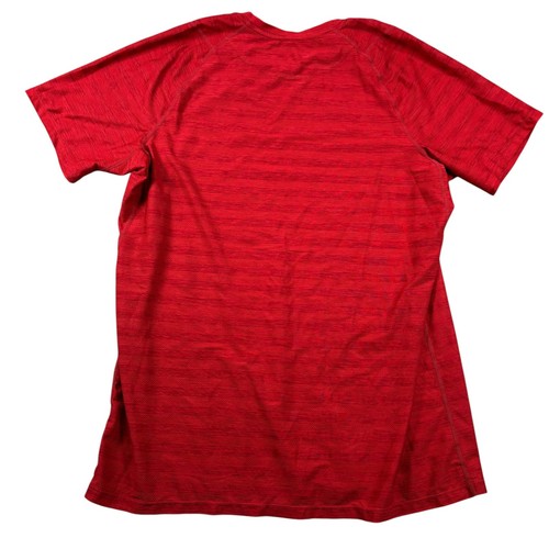 Saxx Drop Temp Hot Shot Red Performance Lightweight Performance Crewneck Sz L - Picture 3 of 7
