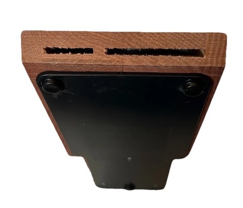 Bloque de cuchillos Cutco Galley 7 ranuras roble macizo con acabado roble miel usado en excelente estado - Imagen 7 de 10