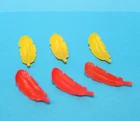 Playmobil Vintage Medieval Castle Plumes Feathers Red Yellow for Knights, Helmet