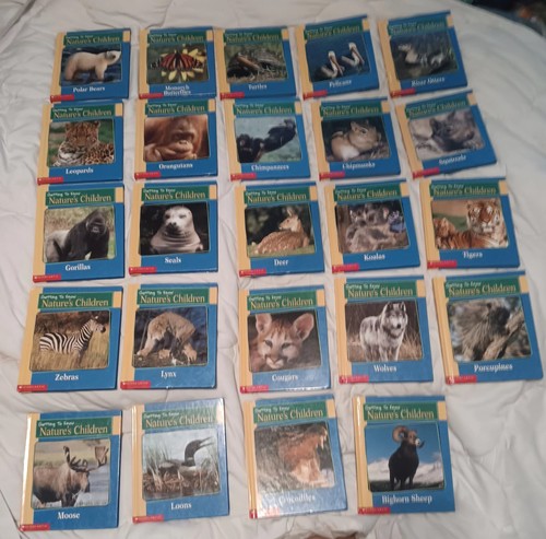 Lotto 24 Libri Animali Bambini Conoscere Natura Scolastici Doppia Faccia - Foto 2 di 8