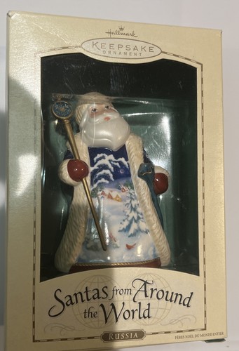 HALLMARK RUSIA SANTAS ALREDEDOR DEL MUNDO 2004 ADORNO DE NAVIDAD NUEVO EN CAJA - Imagen 1 de 4