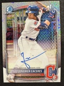 2025 Bowman Chrome Juneiker Caceres HTA Choice Auto /150 1st Bowman #CPA-JUC