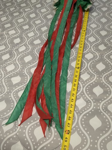 Árbol de Navidad vintage vacaciones Windsock Windsox bandera decoración 4 pies - Imagen 8 de 8