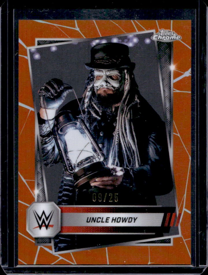2025 Topps Chrome WWE Uncle Howdy Orange Refractor #9/25