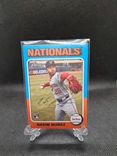 Topps Heritage Baseball 2024 Nasim Nunez RC Nationals 