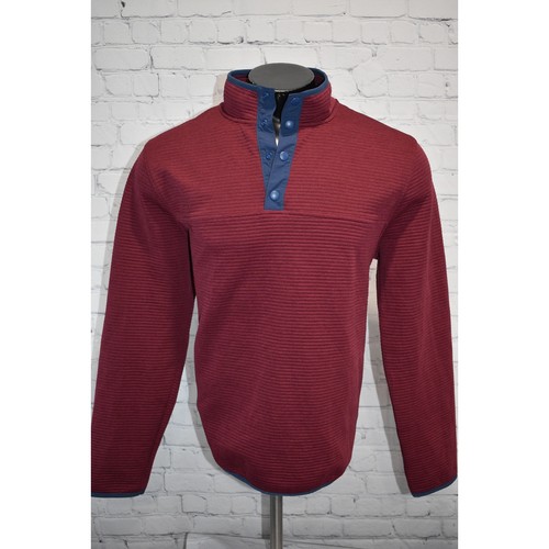 J Crew Authentic Fleece Sweater Henley Mens Size Large Pullover Performance  - Picture 2 of 6