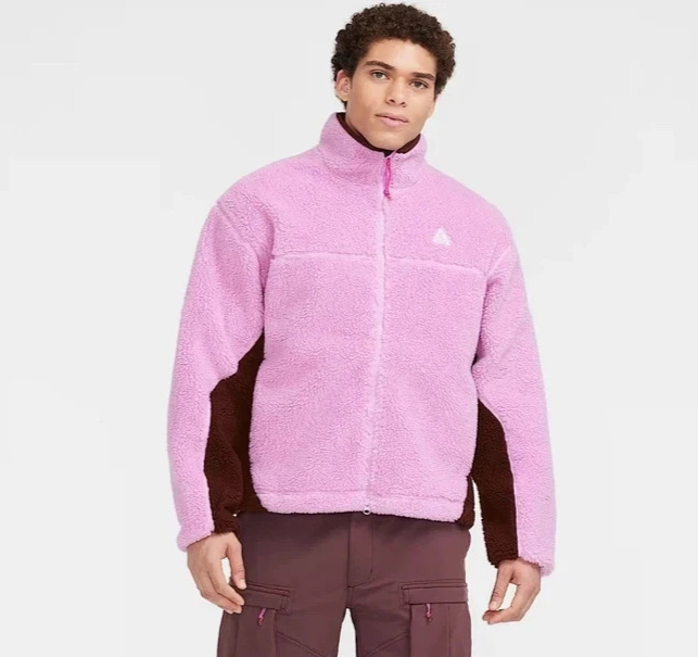 NIKE ACG CANWELL GLACIER THERMA-FIT WINDPROOF SHERPA JACKET SIZE L (FV8653 632)