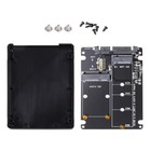 MSATA/ NGFF for M.2 to Sata3 2.5" SSD Hard Disk Adapter Card Enclosure for
