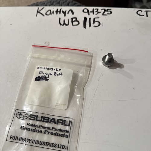 (1) Genuine SUBARU 011-00803-20*FLANGE BOLT, Sold Individually - Picture 1 of 4