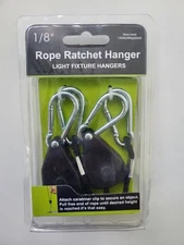 1/8" Rope Ratchet Hangers for supporting lights | 2 pcs Max. Load 150 LB New