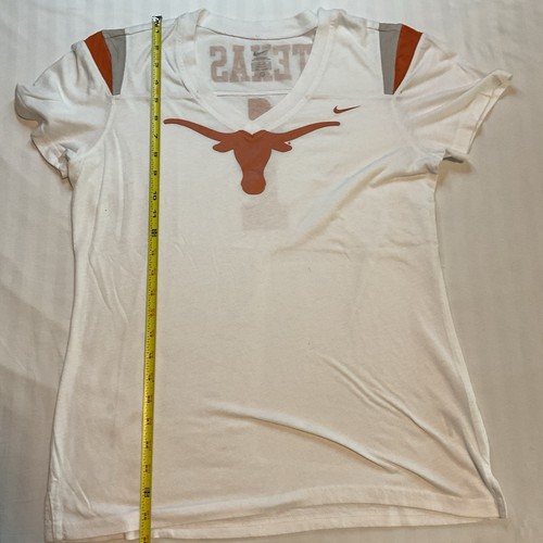 Texas Longhorns Nike Shirt Women XL  White Orange V-Neck Tee Football Collegiate - Bild 3 von 6