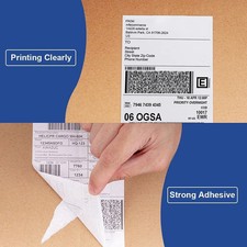 800 4x6 Fanfold Direct Thermal Shipping Labels for Zebra, Rollo, MUNBYN Prin