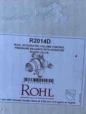 NEW-Rohl R2014D Pressure Balance Rough-In Valve with Integrated Volume Control