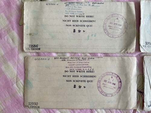 5 Feldpostbrief mit Inhalt kriegsgefangene Post USA- Deutschland PRISONER OF WAR - Bild 12 von 14