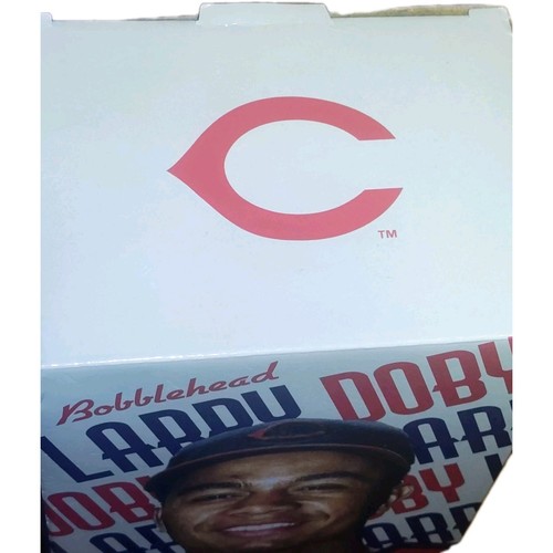 LARRY DOBY BOBBLEHEAD CLEVELAND GUARDIANS 7-5-25 SGA NIB - Picture 2 of 4