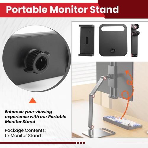 Portable Monitor Stand Adjustable 360° Swivel Bracket Tablet Holder9893 - Afbeelding 8 van 8