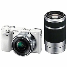 SONY  6000 Double Zoom Kit PZ 16-50mm  55-210mm white ILCE-6000Y Japan JP