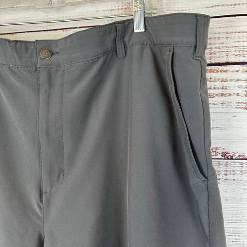 Herren Big & Tall Adidas dunkelgrau vorne flach sportlich Golf Short Bermuda Größe 44 - Bild 3 von 6