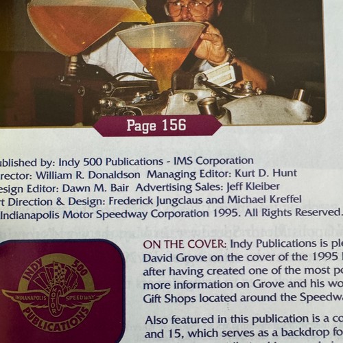 1995 Indy Indianapolis 500 Official Program Tickets (3) Starting Field Poster_5L - Picture 12 of 13