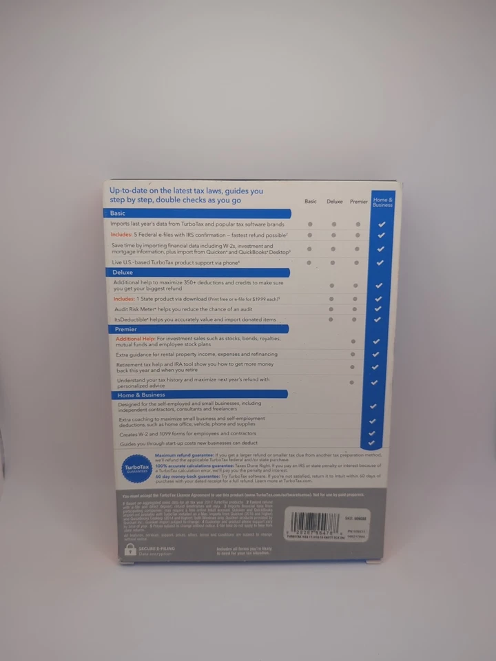 Intuit TurboTax Home & Business 2018 Software – Nice - Image 2 of 4