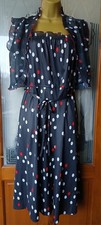 2 Piece Co-ord Dress Vintage  Size 12 Red White Polka Dot Excellent Condition