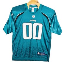 Jacksonville Jaguars Jersey 00 FAN Mens XL Blue Reebok NFL On Field