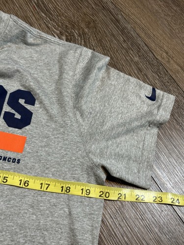 Nike Dri Fit Denver Broncos Gray T Shirt Mens Size Medium NFL Training - Picture 4 of 6