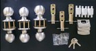 Set Of Satin Nickel Doorknobs (3) For Home Office Businesses Etc. *READ DSCRPTN*