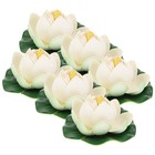 6Pcs Lotus Flower Floating Decoration Craft for Garden Pool and Use
