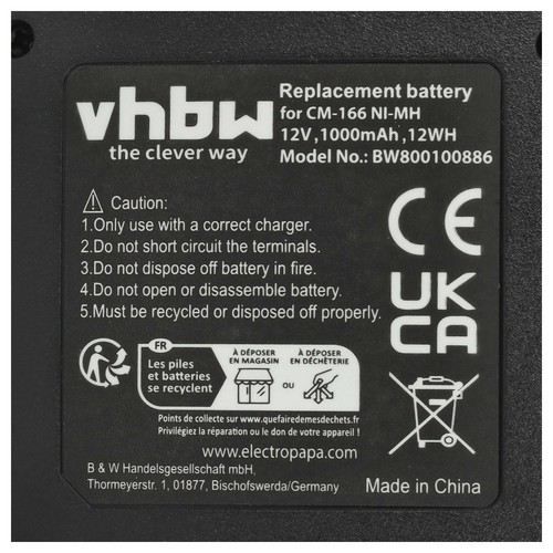 Bateria do Icom IC-A22 IC-A3E IC-A3 IC-A22E 1000mAh 12V - Zdjęcie 5 z 9