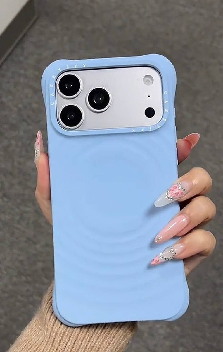 iPhoneアクセサリー Ripple Case iPhone 17 Pro Max Periwinkle CASETiFY Ripple Case iPhone 17 Pro Max Periwinkle Shockproof Cover