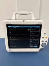 Mindray DPM 4 Patient Monitor, ECG, NiBP, SpO2 Dual IBP, Recorder, And Battery